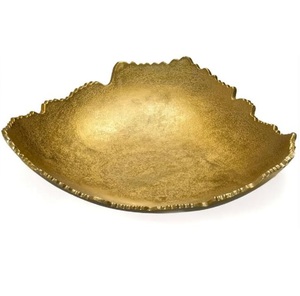 Cuenco de chocolate de metal decorativo con diseño personalizado y acabado dorado para uso en el hogar, hoteles y restaurantes. - Product Image 1