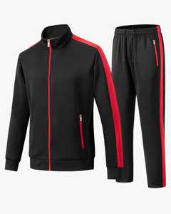 High Quality Breathable Sweatsuit Jogging Elastic Waist Cargo Jersey <b>Track</b> <b>Jacket</b> Set Tech Fleece Custom Logo Autumn for Men - Product Image 1