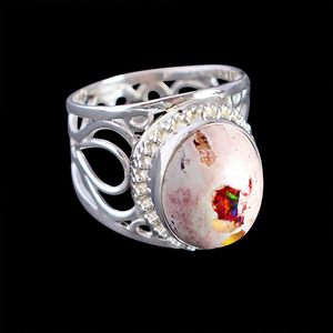 India Manufacture 2026 Newly Arrival Pretty Looking <b>Fire</b> Opal Gemstone 925 Solid Sterling Silver Ring Handmade Jewelry For Women - Product Image 2