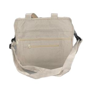 กระเป๋าเดินทางผ้าใบผ้าฝ้าย100% พร้อมสายคล้องไหล่และตัวปิดซิปที่จับสั้น2ตัวสำหรับการใช้งานกลางแจ้งเพื่อการส่งเสริมการขาย - Product Image 1