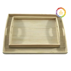 Bandeja de Madera con Color Natural y Acabado Fino, para Exhibición en Mesa, Organización del Hogar y Uso Comercial - Product Image 2