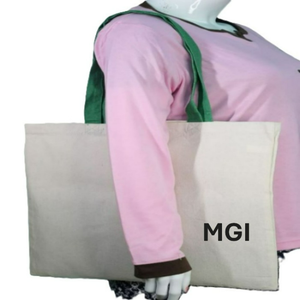 Sac fourre-tout en toile de coton écologique recyclable de haute qualité avec logo personnalisé, poignée supérieure, impression tendance, sac promotionnel - Product Image 1