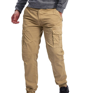 Pantalon cargo pour homme respirant et réversible 100% coton, coupe slim, confortable et décontracté - Product Image 5