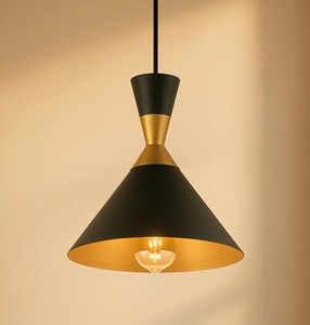 Modern Black Metal Touch Control Handmade CRIPendant <b>Light</b> E27 LED Warm White 3500K Bell Shape Adjustable Height Kitchen Lamps - Product Image 2
