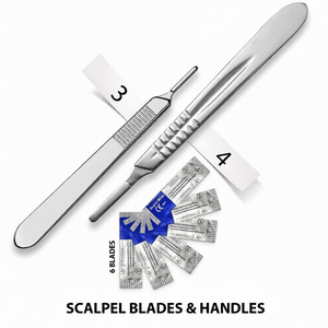 Ensemble de 18 instruments chirurgicaux en acier inoxydable pour interventions chirurgicales mineures, avec étui de transport gratuit, réutilisable, autoclavable, professionnel - Product Image 5