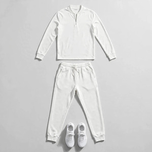 2026 Wholesale Summer Men's Casual Shorts <b>Set</b> Plain Color Solid 100% Cotton Jersey Quick Dry Knitted Customized Logo <b>Twin</b> <b>Set</b> - Product Image 5