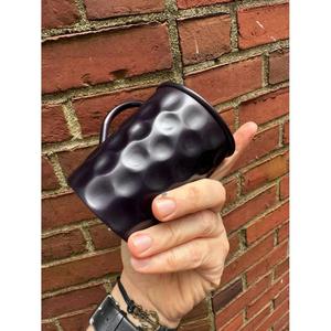 Chope en acier inoxydable martelé effet diamant 500 ml pour bière et Moscow Mule avec cuillère, isolation thermique, vente en gros - Product Image 6