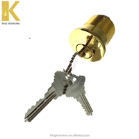 Cerradura de Cilindro de 5 Pines King US3 MC114 con 3 Llaves de Latón, Distancia entre Ejes de 60 mm, Opción de Logotipo Personalizado para Seguridad de Puertas, Mercado Estadounidense