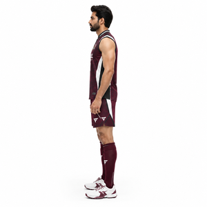Men's Sleeveless Techwear Tank <b>Top</b> Set-150GSM Poly <b>Mesh</b> Field Hockey Jersey for Indoor Court Play Custom OEM - Product Image 3