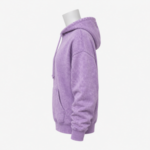 เสื้อฮู้ดดี้ผ้าทนทานสำหรับผู้หญิง ล้างสีแบบแอซิดวอช ระบายอากาศได้ดี สวมใส่สบาย เป็นมิตรกับสิ่งแวดล้อม แห้งเร็ว ดีไซน์ทันสมัย เสื้อฮู้ดดี้ล้างสีแบบแอซิดวอชสำหรับผู้หญิง - Product Image 4
