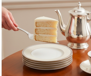 Ensemble de couteau à gâteau dentelé et spatule en acier inoxydable, 2 pièces, argenté, outils pour pâtisserie, dessert, gâteau, pour fêtes - Product Image 6