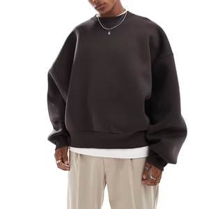 Sudadera de Cuello Redondo para Hombre, de Alta Calidad, Mezcla de Algodón Resistente, Estilo Casual Urbano, Ropa al por Mayor - Product Image 2
