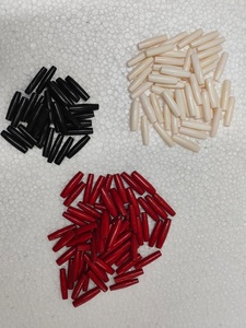 Opaque White Pipe Beads: Premium Milk-White Tubular Spacer Beads for Minimalist Jewelry and Fashion Design - Product Image 2