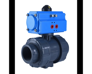 Válvula de Bola Automática de UPVC de 1 1/4 Pulgadas con Actuador Neumático de Acción Simple, Sellado EPDM, Alta Temperatura, Válvula de Agua Industrial OEM - Product Image 5
