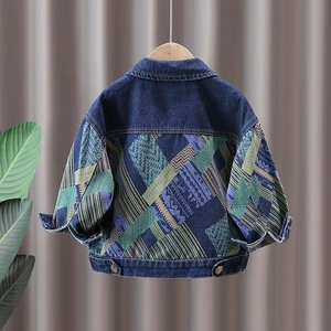 Abrigos de Mezclilla para Adolescentes, Chaquetas Casuales con Estampado para Niños, Ropa para Bebés, Prendas Superiores, Moda Infantil, Ropa Exterior Moderna - Product Image 4