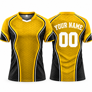 Camiseta de Fútbol Personalizada al por Mayor para Hombre, Sublimada e Impresa, de Secado Rápido, Transpirable, para Entrenamiento de Equipo, Uniforme Deportivo - Product Image 2