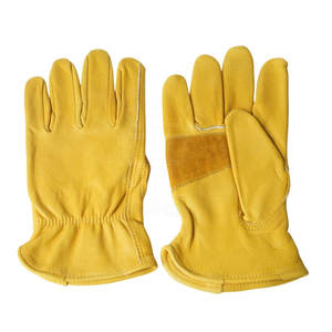 Guantes de seguridad de cuero duraderos con material grueso y diseño flexible para uso diario en trabajos mecánicos y de taller - Product Image 6