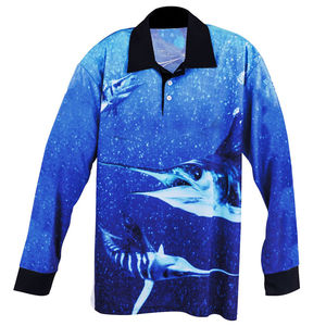 Camiseta de Pesca Personalizada por Sublimación, Cuello Polo, Protección Solar, Ropa de Pesca - Product Image 1