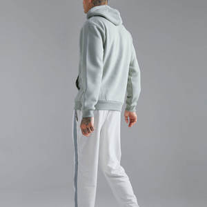 Sweat à capuche gaufré OEM pour homme, coupe oversize, en mélange de coton, style streetwear décontracté, mode hiver, fabrication usine - Product Image 2