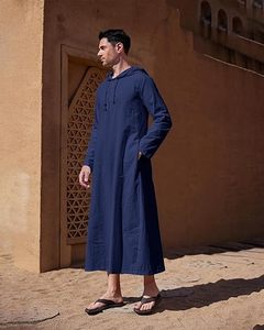 Ropa Musulmana Estilo Árabe Informal Talla Grande para Hombre Jubba Thobe Ligera Transpirable Nuevo Diseño Última Moda Thobes Jubbah - Product Image 2