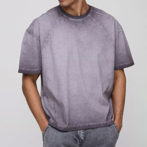 เสื้อยืดคอตตอน 100% 280gsm ทรงหลวม สไตล์วินเทจ ลุคสบายๆ แบบอเมริกัน สตรีทแวร์ - Product Image 1