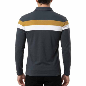 เสื้อโปโลแขนยาวผู้ชาย ปักโลโก้ได้ ผ้าฝ้ายพรีเมียม สวมใส่สบายๆ สำหรับกิจกรรมกลางแจ้ง ท่องเที่ยว เสื้อผ้าสตรีทแวร์ ขายส่ง - Product Image 2