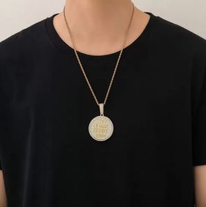 Colgante Personalizado con Letra, Estilo Hip Hop, de Alta Calidad, Redondo, con Incrustaciones de Moissanita, Colgante con Nombre, Plata 925, Lujoso - Product Image 5