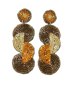 Pendientes de aro con cuentas de semillas hechos a mano bohemias 2024, pendientes Huggie con cuentas Miyuki, geometría creativa, accesorio de fiesta de moda colorido - Product Image 4