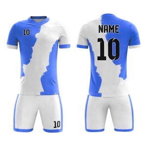 Uniforme Deportivo de Fútbol de Primera Calidad a Precio de Mayoreo, Conjunto de Camiseta y Pantalones Cortos con Nombres y Números de Equipo - Product Image 1
