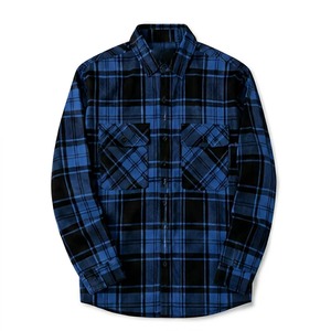 Camisa de Franela a Cuadros de Manga Larga para Hombre, de Alta Calidad, Corte Regular, Informal, de Algodón, con Botones - Product Image 5