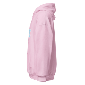 Sweat-shirt à capuche unisexe rose avec motif brodé circulaire, en molleton, à manches longues, décontracté, pour l'hiver - Product Image 5