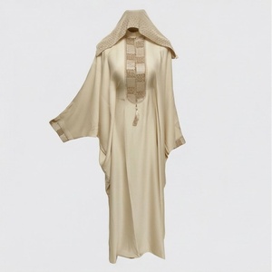 Venta al por Mayor de Nuevas y Elegantes Abayas Modestas para Mujer con Mangas de Murciélago, Material Brillante, Ropa Islámica, Vestidos de Moda para Damas - Product Image 1