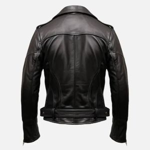 Men's Winter Fitted Leather <b>Jacket</b> with Stand Collar Waterproof & Anti-UV <b>Black</b> High Quality British Fashion PU Leather - Product Image 3