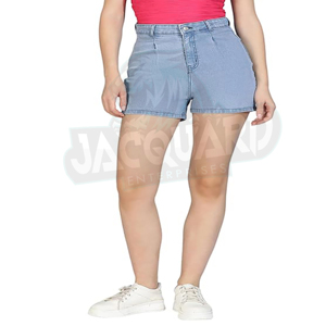 Shorts en jean taille haute de qualité supérieure pour femmes, respirants, décontractés, pour l'été, design personnalisable, shorts pour femmes - Product Image 1