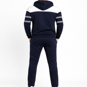 Outfitize International Wholesale Two Tone Contrast Panel Tracksuit Custom Cut and <b>Sew</b> Streetwear Hoodie and Pants <b>Set</b> - Product Image 5