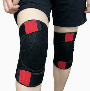 Genouillère de soutien en néoprène épais, isolante, avec fermeture auto-agrippante réglable, unisexe, pour l'hiver - Product Image 3