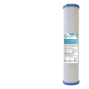 Filtre à eau en bloc de carbone compressé activé, 20 pouces, conception à débit optimal - Product Image 1