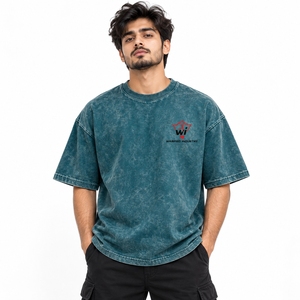 fashion Men oversized Acidwash <b>T</b> <b>Shirts</b> modern casual design heavyweight breathable cotton Men oversized Acidwash <b>T</b> <b>Shirts</b> daily - Product Image 1