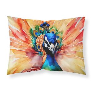 Funda De Almohada estándar de pavo real súper suave y ligera, ilustraciones decorativas de fácil cuidado para fundas de cojines para el hogar - Product Image 1