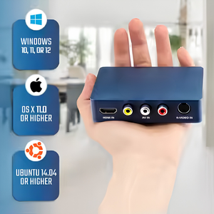 Carte de capture vidéo HDMI 4K avec streaming audio-vidéo 1080P, prise en charge RCA AV S-Video pour VHS, magnétoscope, caméscope et jeux - Product Image 2