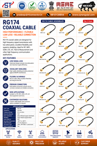 Cable Coaxial RG174, Conector SMA Macho a Hembra, Cable de Extensión de Baja Pérdida, Flexible, para WiFi, LTE, IoT - Product Image 1