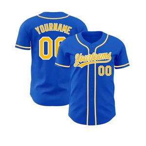 Vêtements de sport en gros, maillot de baseball personnalisé, 100% polyester, haute qualité, imprimé par transfert thermique, respirant, grande taille - Product Image 1