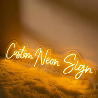 Enseigne néon LED personnalisée pour Noël et anniversaire, signalétique 3D lumineuse en acrylique, enseigne néon éclairée pour entreprise, fête, mariage, maison