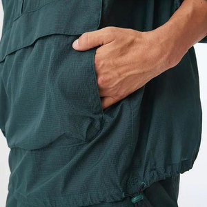 Versatile <b>Packable</b> Hooded Winter Windbreaker <b>Jacket</b> Quick Dry Breathable Street Style Travel Wear Front Logo - Product Image 4