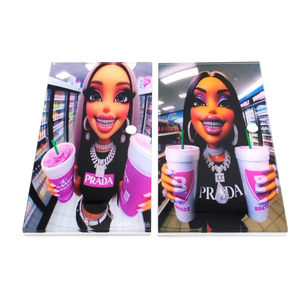 Paletas de Vidrio para Extensiones de Pestañas con Logotipo Personalizado al por Mayor, Soportes para Pestañas de Muñecas Bratz, Herramienta de Belleza para Extensiones de Pestañas - Product Image 2