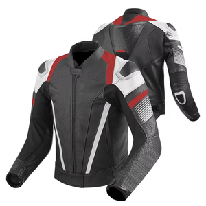 Chaqueta de Motociclismo Impermeable para Turismo con Protección, Chaqueta de Cuero para Motociclismo Deportivo y de Carreras para Hombre - Product Image 2