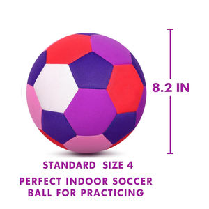 Ballon de football pliable classique le plus vendu avec logo, rembourré et durable, haute performance, pour filles, garçons, adultes, entraînement à domicile, jonglage, en carton - Product Image 3