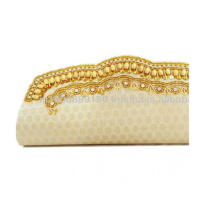 Pochette de Soirée Premium Bohème Chic Rose Brodée à la Main Style Enveloppe avec Strass en Cristal Vente en Gros - Product Image 5