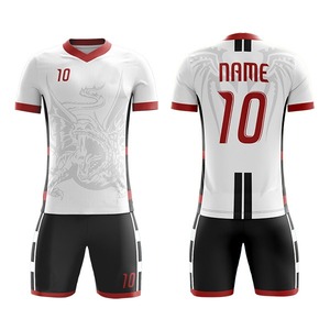 Ensemble d'uniformes de football personnalisés en or blanc, maillot de football à manches courtes, short assorti, imprimé géométrique, vêtements d'équipe, vêtements de sport athlétiques - Product Image 3