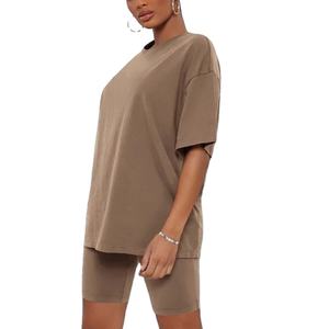 Camiseta recortada para mujer, camisetas gráficas para mujer, Camiseta corta de gran tamaño de algodón de verano liso, el mejor diseño, camiseta para mujer - Product Image 2